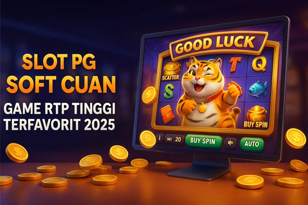 Ilustrasi 3D slot PG Soft cuan dengan elemen buyspin, scatter, dan fitur freespin dalam tampilan modern sinematik.